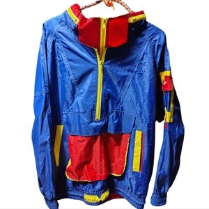 Unique Vintage 90’s Jemcor Colorblock Windbreaker – Size 12-14 (M)